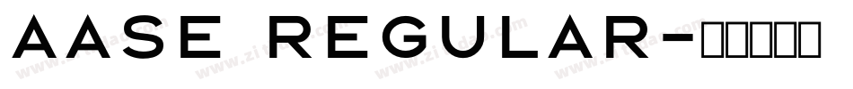 Aase Regular字体转换